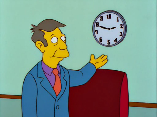 Image result for simpsons clock