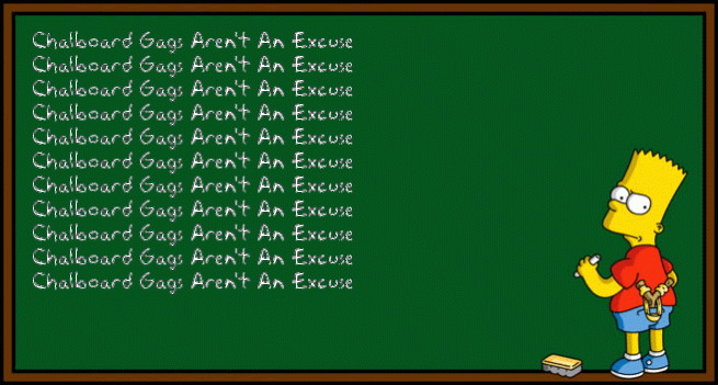 Chalkboard - What To Expect When Bart's Expecting